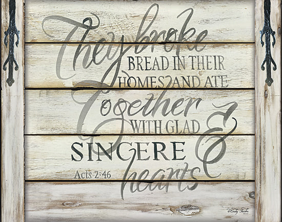Cindy Jacobs CIN922 - They Broke Bread - Acts 2:46, Bible Verse, Religion, Signs, Wood Planks from Penny Lane Publishing