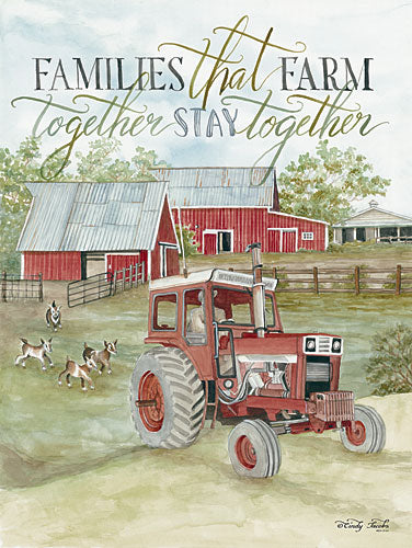 Cindy Jacobs CIN925 - Families that Farm Together - Family, Farm, Tractor, Barn, Goats from Penny Lane Publishing