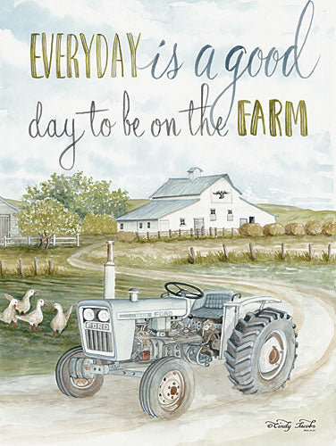 Cindy Jacobs CIN926 - Good Day - Farm, Tractor, Geese, Barn, Field from Penny Lane Publishing