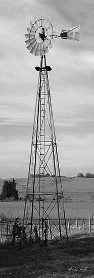 Cindy Jacobs CIN975 - Windmill Pasture - Windmill, Pasture, Farm, Black & White from Penny Lane Publishing