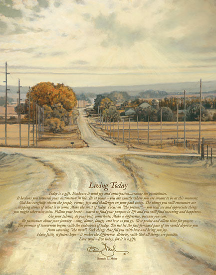 Bonnie Mohr COW261C - Living Today - Living Today, Trees, Road, Path from Penny Lane Publishing