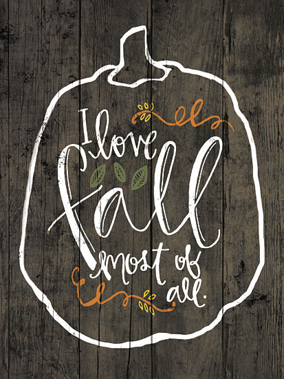 Dogwood DOG125 - I Love Fall - Autumn, Pumpkin, Chalkboard from Penny Lane Publishing