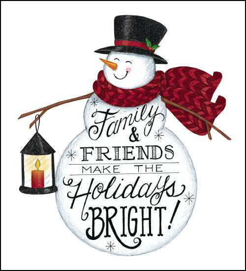 Deb Strain DS1716 - Holidays Bright Snowman Family, Friends, Holidays, Calligraphy, Winter, Snowman from Penny Lane