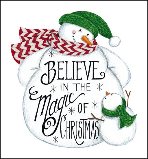 Deb Strain DS1717 - Believe Snowman Believe, Snowman, Calligraphy, Holidays, Winter from Penny Lane