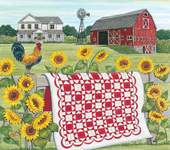 DS1733 - Red & White Farm Quilt