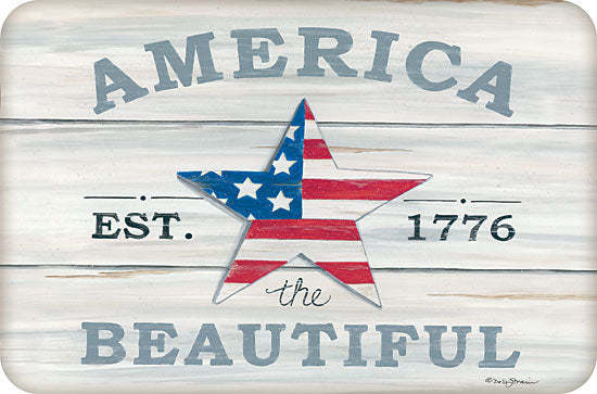 Deb Strain DS1751 - America the Beautiful   - 18x12 America, America the Beautiful, Barn Star, Red, White, Blue from Penny Lane