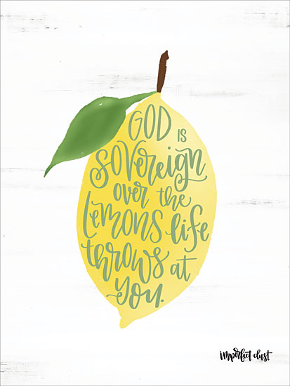 Imperfect Dust DUST349 - DUST349 - God is Sovereign - 12x16 Lemons, God is Sovereign, Motivational, Signs from Penny Lane