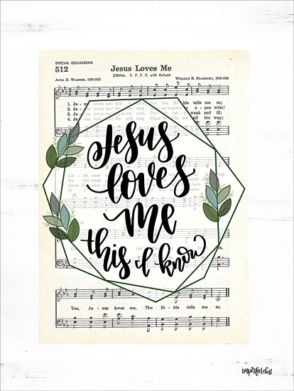 Imperfect Dust DUST443 - DUST443 - Jesus Loves Me - 12x16 Jesus Loves Me, Sheet Music, Song from Penny Lane