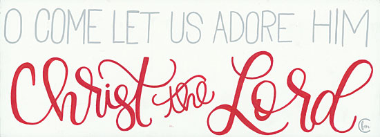 Fearfully Made Creations FMC104 - Let Us Adore Him - 20x5 Christ the Lord, Come Let Us Adore Him, Calligraphy, Holidays, Religious from Penny Lane