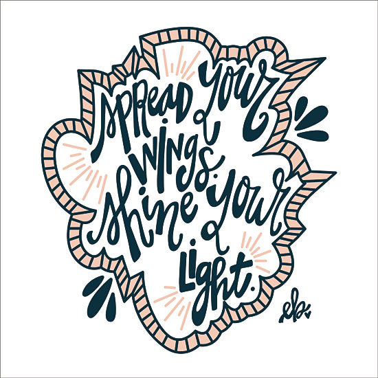 Erin Barrett FTL133 - Spread Your Wings - 12x12 Spread Your Wings, Light, Motivational, Signs from Penny Lane