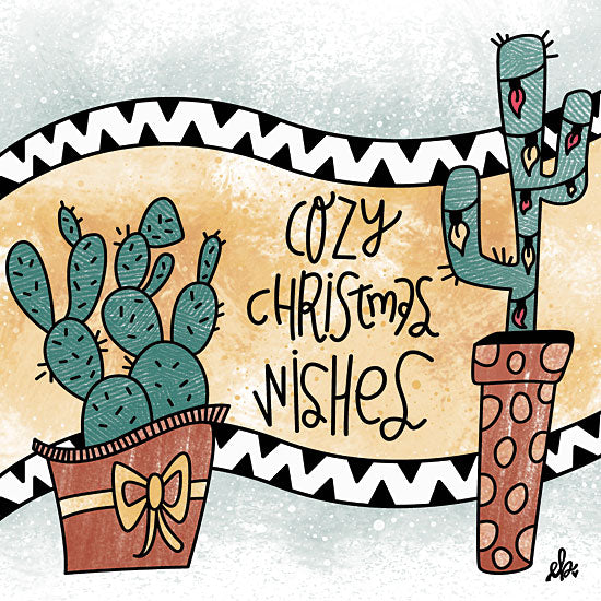 Erin Barrett FTL186 - Cactus Cozy Christmas Wishes - 12x12 Cactus, Holidays, Christmas Wishes, Southwestern from Penny Lane
