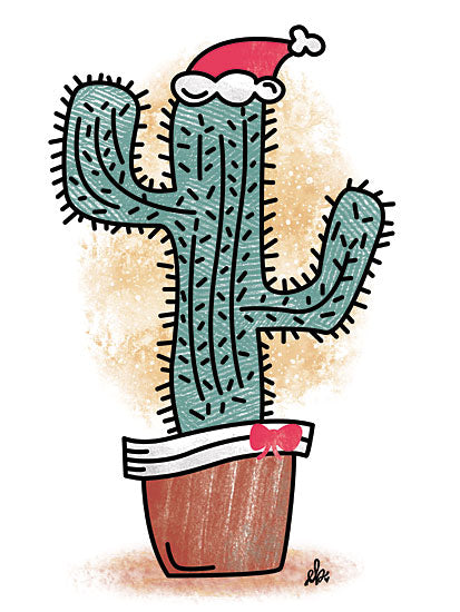 Erin Barrett FTL188 - Feliz Navidad Cactus - 12x16 Holidays, Cactus, Southwestern from Penny Lane