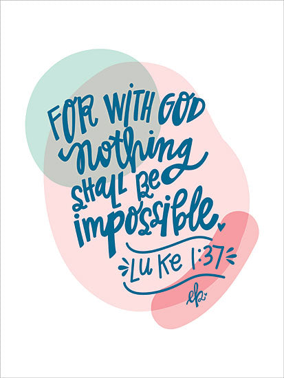 Erin Barrett FTL232 - FTL232 - Nothing is Impossible - 12x16 Nothing is Impossible, Bible Verse, Luke, Signs from Penny Lane