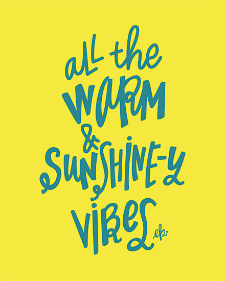 Erin Barrett FTL277 - FTL277 - Warm and Sunshiny Vibes - 12x16 Warm and Sunshine, Vibes, Motivational, Signs from Penny Lane