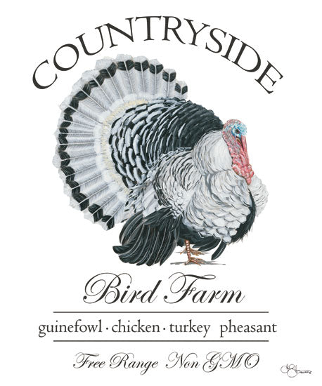 Hollihocks Art HH128 - HH128 - Bird Farm - 12x16 Turkey, Turkey Farm, Farm, Announcement, Signs, Thanksgiving from Penny Lane