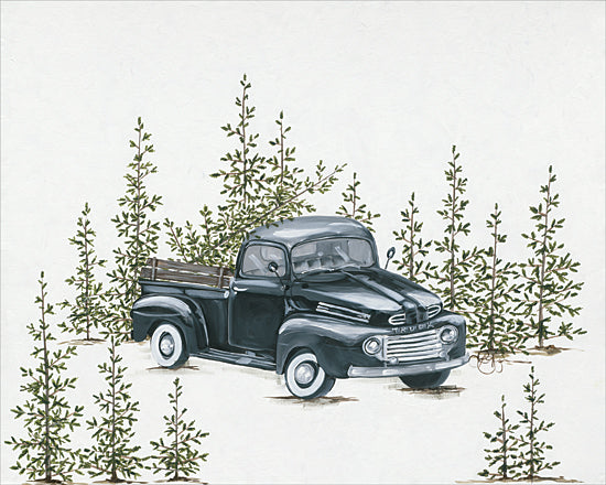 Hollihocks Art HH157 - HH157 - Christmas Tree Shopping - 16x12 Holiday, Christmas, Nostalgia, Vintage, Rustic, Truck from Penny Lane