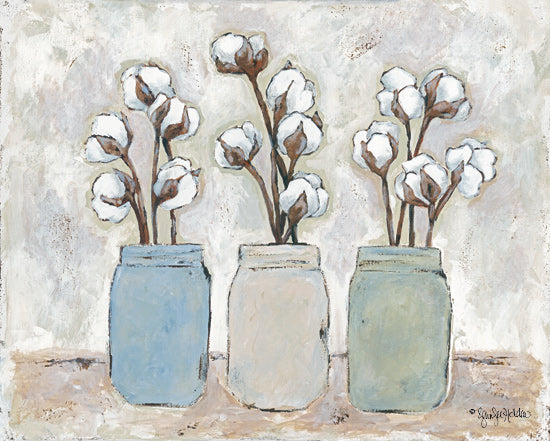 Jennifer Holden HOLD102 - HOLD102 - Cotton Cottage - 16x12 Cotton, Jars, Bouquets, Country from Penny Lane