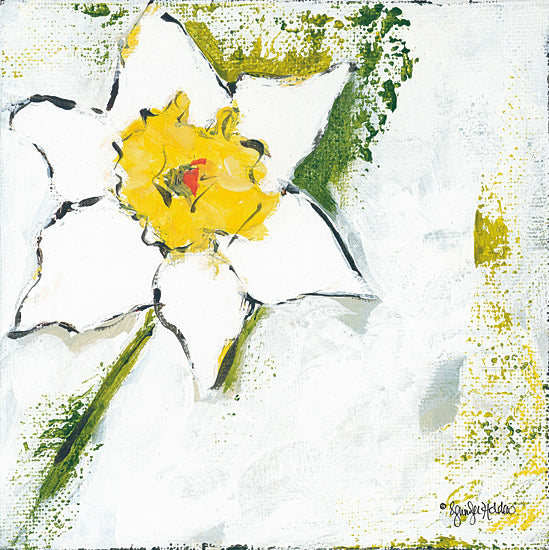 Jennifer Holden HOLD106 - HOLD106 - Spring Has Sprung I - 12x12 Flower, White, Spring, Abstract, Contemporary from Penny Lane