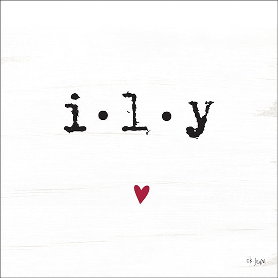 Jaxn Blvd. JAXN120 - i-l-y Heart, I Love You, Modern from Penny Lane