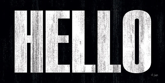 Jaxn Blvd. JAXN255 - JAXN255 - HELLO - 18x9 Hello, Signs, Black & White, Greeting from Penny Lane