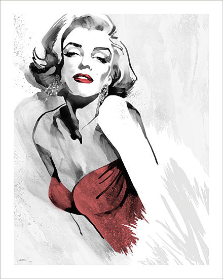 JG Studios JGS100 - JGS100 - Marilyn's Pose Red Dress - 12x16 Marilyn Monroe, Famous Icon, Icon, Pinup Girl, Nostalgia from Penny Lane