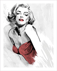 JGS100 - Marilyn's Pose Red Dress - 12x16