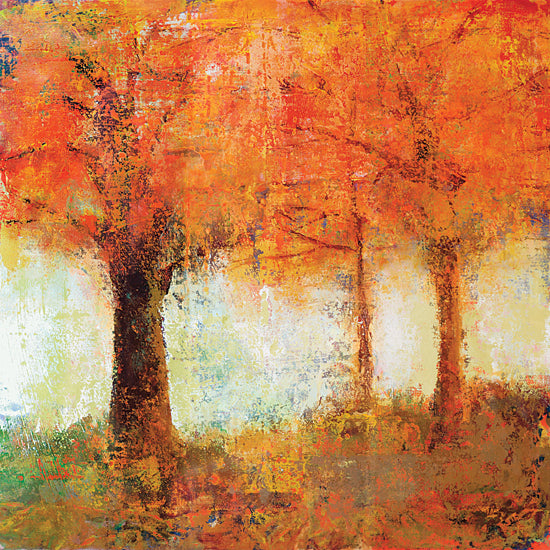 JG Studios JGS126 - JGS126 - Fall Trees - 12x12 Abstract, Trees, Autumn, Red Leaves from Penny Lane