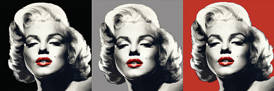 JG Studios JGS158 - JGS158 - Marilyn Graphic Trio - 24x8 Marilyn Monroe, 1950s, Nostalgia, Figurative, Icon, Triptych from Penny Lane
