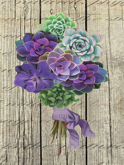 JG Studios JGS200 - JGS200 - Succulent Bouquet III - 16x12 Succulents, Cactus, Southwestern, Bouquet from Penny Lane