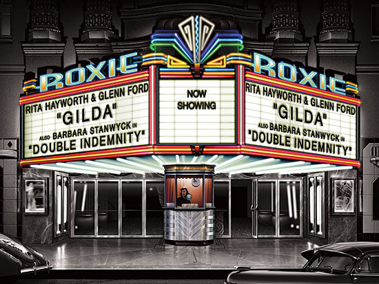 JG Studios JGS244 - JGS244 - Roxie - 16x12 Roxie, Movies, Nostalgia, Neon, 1950's, Theater from Penny Lane