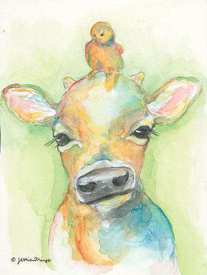 Jessica Mingo JM112 - Youngsters Cow, Calf, Chick, Baby Chick, Abstract from Penny Lane