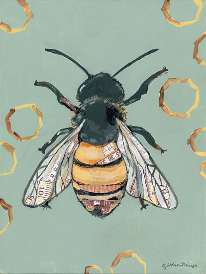 Jessica Mingo JM168 - JM168 - Bee    - 12x16 Bee, Insect, Honeycombs from Penny Lane