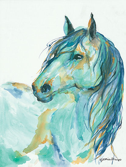 Jessica Mingo JM176 - JM176 - River II - 12x16 Horse, Abstract, Portrait from Penny Lane