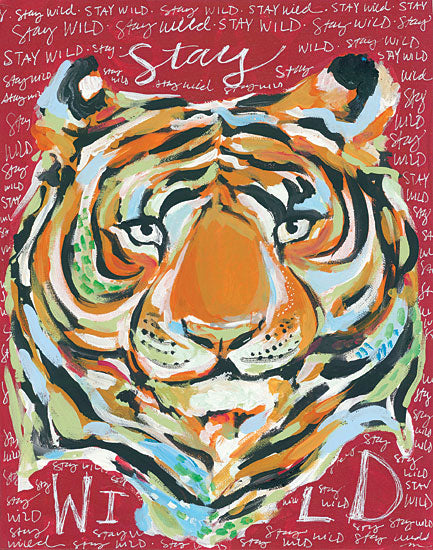 Jessica Mingo JM189 - Wild - 12x16 Tiger, Stay Wild, Abstract from Penny Lane