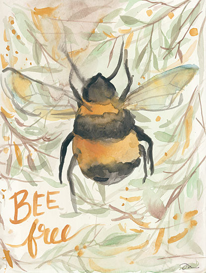Jessica Mingo JM207 - Bee Free - 12x16 Bee Free, Bees, Bee, Bumble Bee from Penny Lane