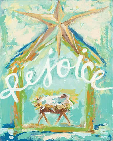 Jessica Mingo JM210 - Rejoice - 12x16 Rejoice, Nativity, Holidays, Baby Jesus, Star from Penny Lane