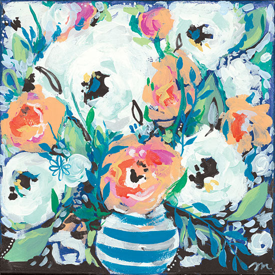 Jessica Mingo JM227 - JM227 - Fancy Florals I - 12x12 Flowers, Abstract, Vase, Contemporary from Penny Lane