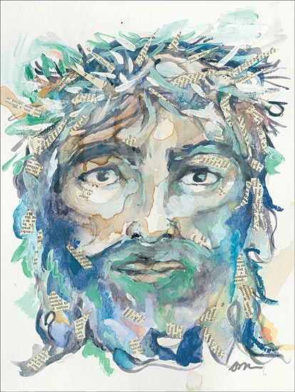 Jessica Mingo JM238 - JM238 - Jesus Christ - 12x16 Portrait, Jesus Christ, Watercolor, Religious from Penny Lane