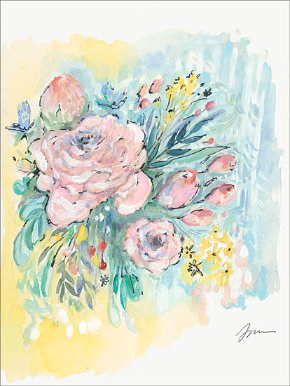 Jessica Mingo JM261 - JM261 - Flowers for Ruby          - 12x16 Flowers, Bouquet, Abstract from Penny Lane
