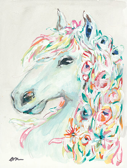 Jessica Mingo JM269 - JM269 - Pony Rose - 12x16 Pony, Roses, Abstract, Portrait, Watercolor from Penny Lane