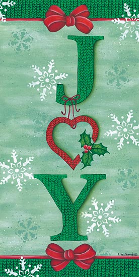 Lisa Kennedy KEN1068 - KEN1068 - JOY - 9x18 Joy, Holidays, Red Ribbon, Snowflakes, Signs from Penny Lane