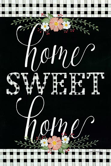 Lisa Kennedy KEN1069 - KEN1069 - Sweet Cosmos - 12x18 Home Sweet Home, Gingham, Flowers, Buffalo Plaid, Chalkboard from Penny Lane