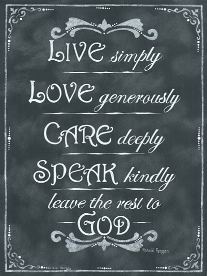 Lisa Kennedy KEN971 - Care Deeply - Chalkboard, Live, Love, Care, Speak, God, Signs from Penny Lane Publishing