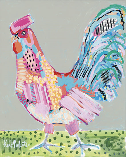Kait Roberts KR130 - Cluck Norris - Rooster, Patchwork, Modern, Colorful, Abstract from Penny Lane Publishing