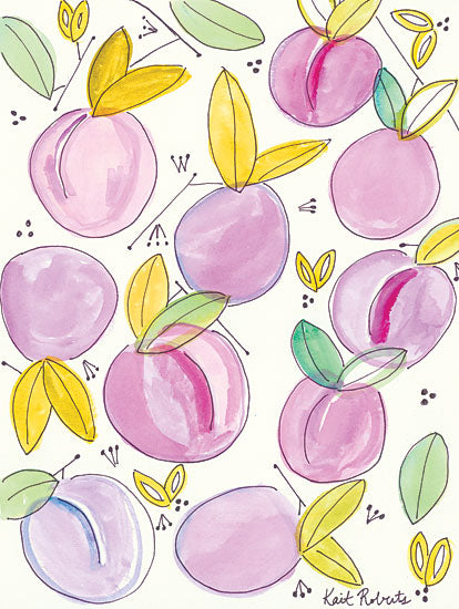 Kait Roberts KR166 - Plum Crazy Abstract, Plums from Penny Lane