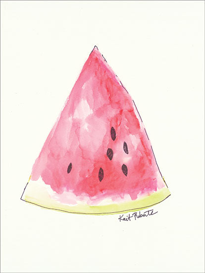 Kait Roberts KR168 - W is for Watermelon Abstract, Watermelon from Penny Lane