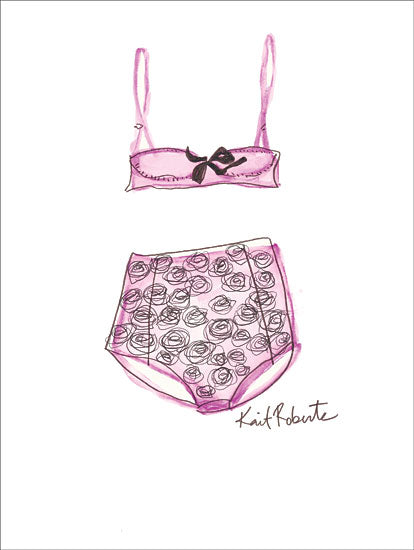 Kait Roberts KR276 - Bloomin' Bloomers - 12x16 Bathing Suit, Swimming, Fashion from Penny Lane