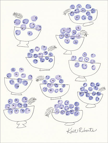 Kait Roberts KR285 - Bowls of Berries - 12x16 Berries, Bowls, Fruit, Blueberries from Penny Lane