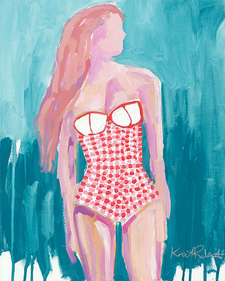 Kait Roberts KR322 - Strawberry Gingham - 12x16 Bathing Suit, Model, Swimming, Swimsuit Model, Fashion from Penny Lane