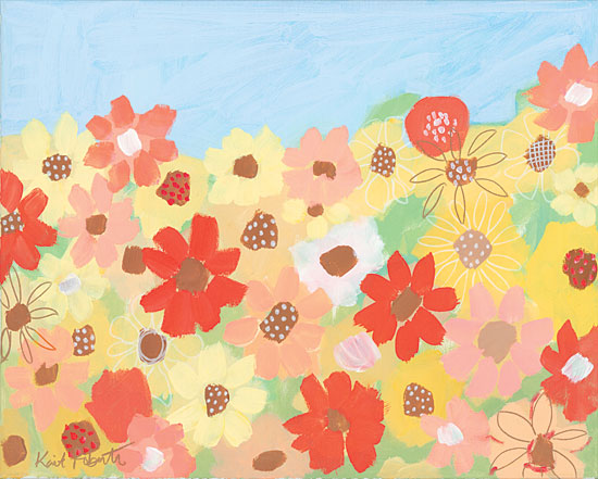 Kait Roberts KR358 - Sunflower Manifesto - 16x12 Flowers, Meadow, Blooms, Abstract from Penny Lane